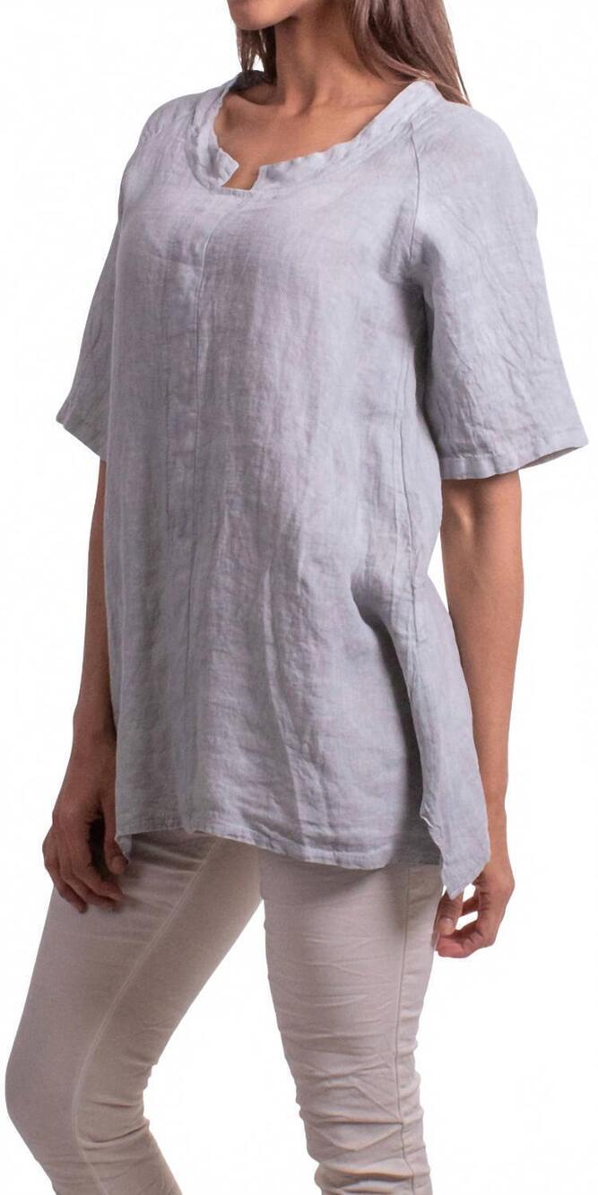 NEW GIGI MODA tanya tunic top in dove gray